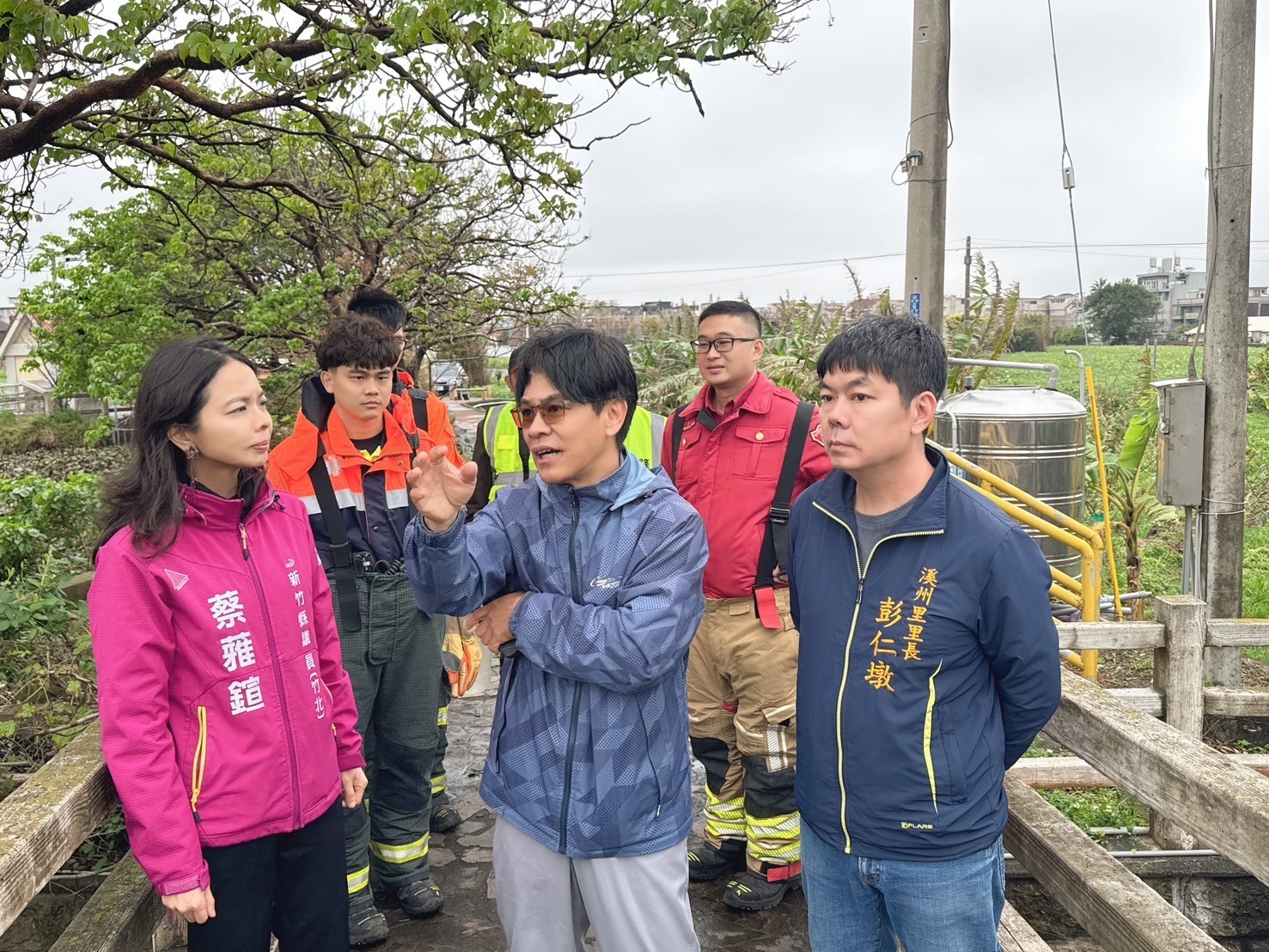 新竹縣議員蔡蕥鍹會勘竹北澎湖窟圳環境問題 提出解決方案